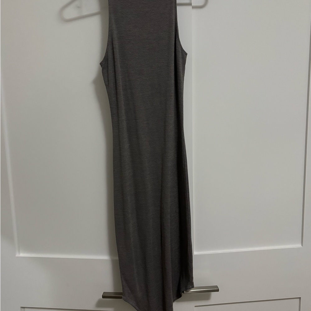 Wilfred Dark Gray Sleeveless Midi Dress